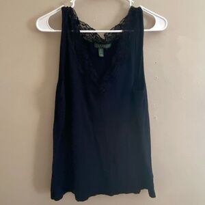 Ralph Lauren Lace Top Cotton Cami